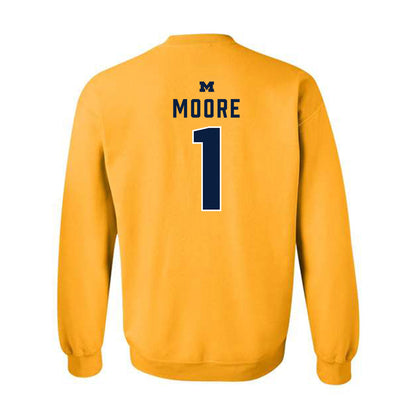 Michigan - NCAA Football : Rod Moore - Classic Shersey Crewneck Sweatshirt-1