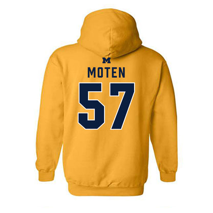 Michigan - NCAA Football : Travis Moten - Classic Shersey Hooded Sweatshirt-1