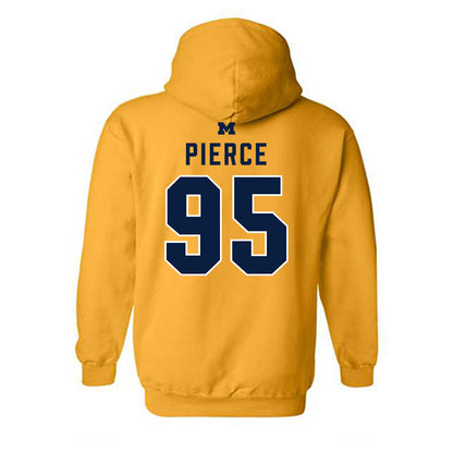 Michigan - NCAA Football : Trey Pierce - Classic Shersey Hooded Sweatshirt-1