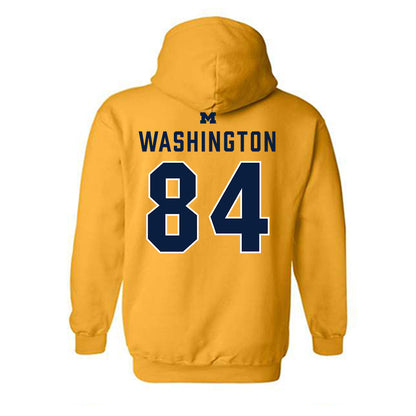 Michigan - NCAA Football : Jacob Washington - Classic Shersey Hooded Sweatshirt-1