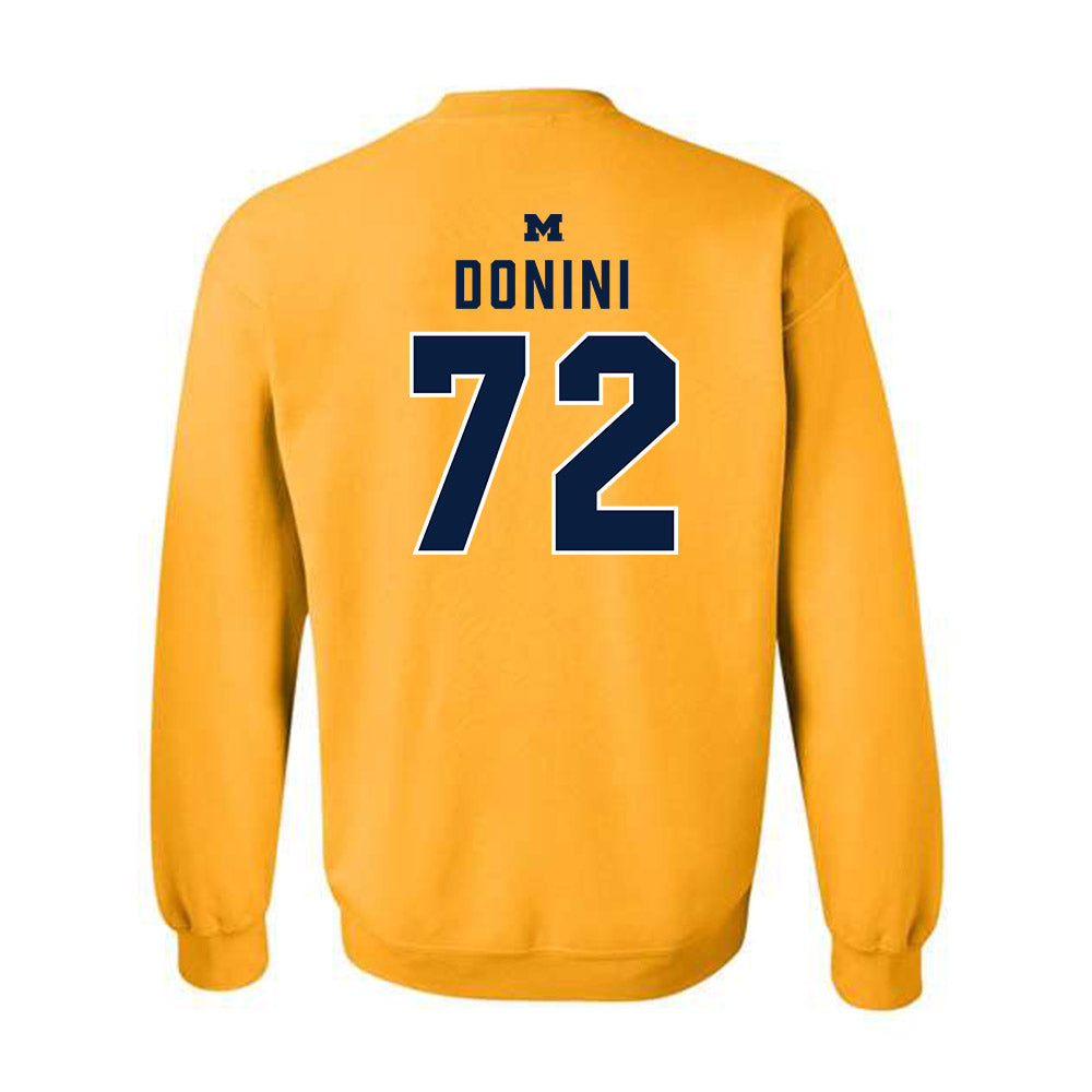 Michigan - NCAA Football : Peter Donini - Classic Shersey Crewneck Sweatshirt-1
