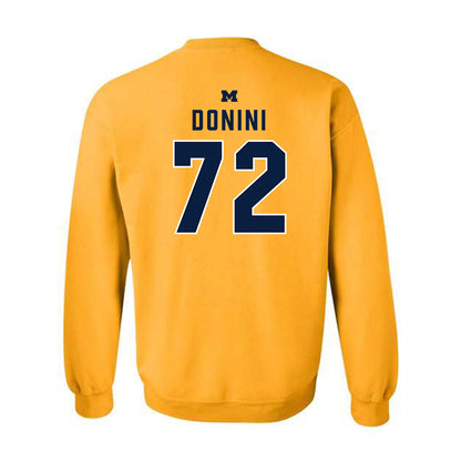 Michigan - NCAA Football : Peter Donini - Classic Shersey Crewneck Sweatshirt-1