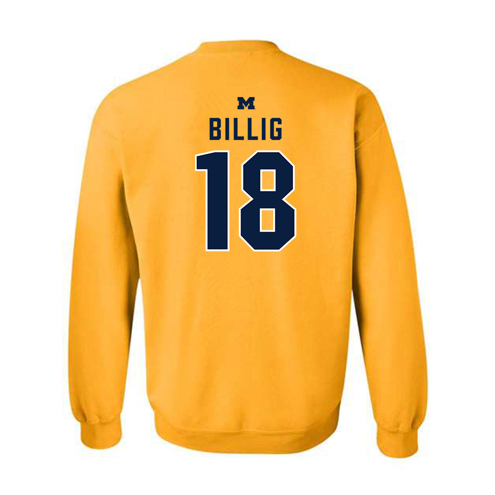 Michigan - NCAA Men's Lacrosse : Carson Billig - Classic Shersey Crewneck Sweatshirt-1