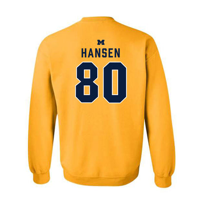 Michigan - NCAA Football : Hogan Hansen - Classic Shersey Crewneck Sweatshirt-1
