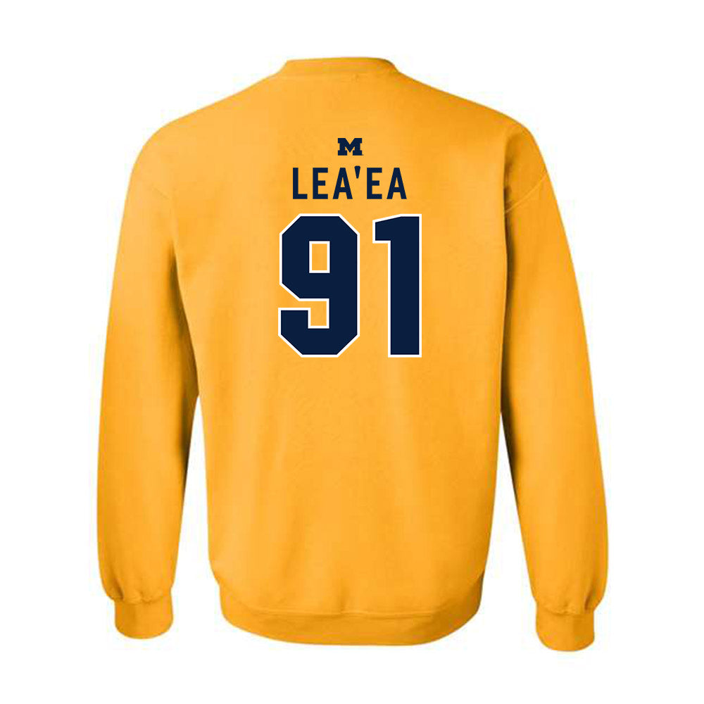 Michigan - NCAA Football : Jonah Lea'ea - Classic Shersey Crewneck Sweatshirt-1