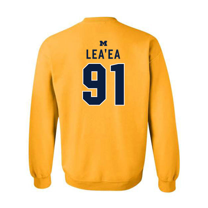 Michigan - NCAA Football : Jonah Lea'ea - Classic Shersey Crewneck Sweatshirt-1