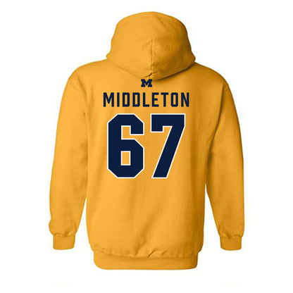 Michigan - NCAA Football : Trent Middleton - Classic Shersey Hooded Sweatshirt-1
