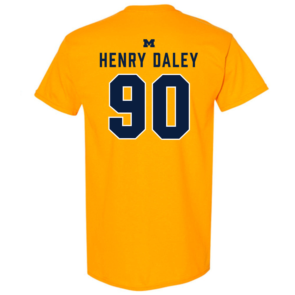 Michigan - NCAA Football : John Henry Daley - Classic Shersey T-Shirt-1