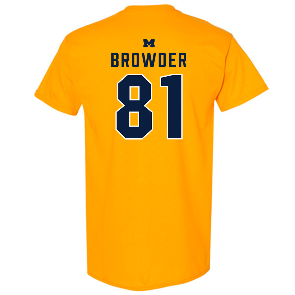 Michigan - NCAA Football : Jamar Browder - Classic Shersey T-Shirt-1
