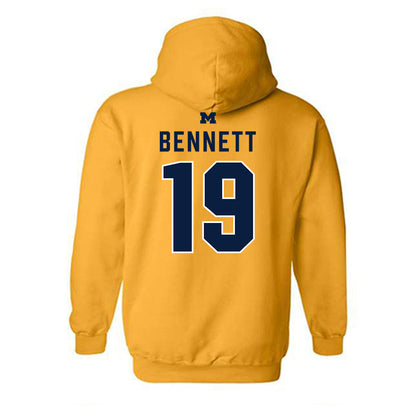 Michigan - NCAA Softball : Reganne Bennett - Classic Shersey Hooded Sweatshirt-1