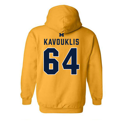 Michigan - NCAA Football : James Kavouklis - Classic Shersey Hooded Sweatshirt-1