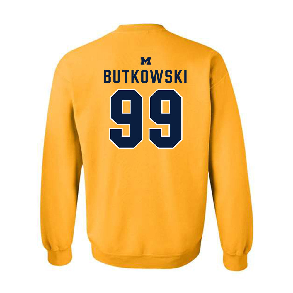 Michigan - NCAA Football : Trey Butkowski - Classic Shersey Crewneck Sweatshirt-1