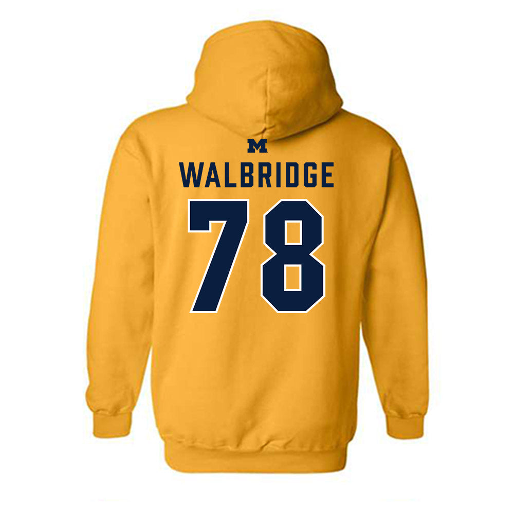 Michigan - NCAA Football : Marky Walbridge - Classic Shersey Hooded Sweatshirt-1