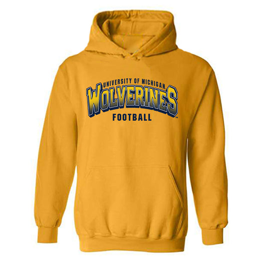 Michigan - NCAA Football : Travis Johnson - Classic Shersey Hooded Sweatshirt-0