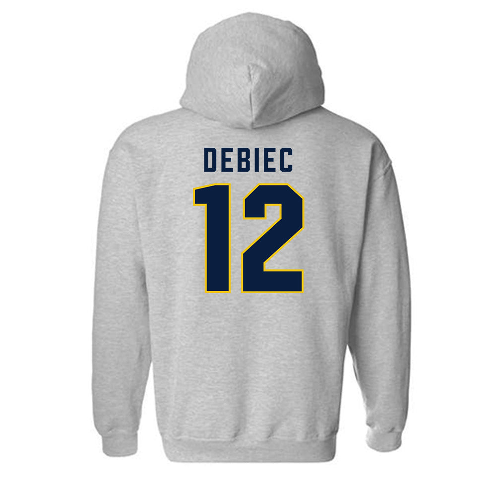 Michigan - NCAA Baseball : Max Debiec - Classic Shersey Hooded Sweatshirt-1