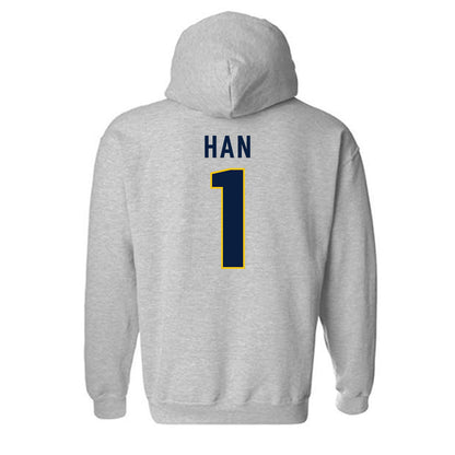 Michigan - NCAA Men's Lacrosse : Matt Han - Classic Shersey Hooded Sweatshirt-1