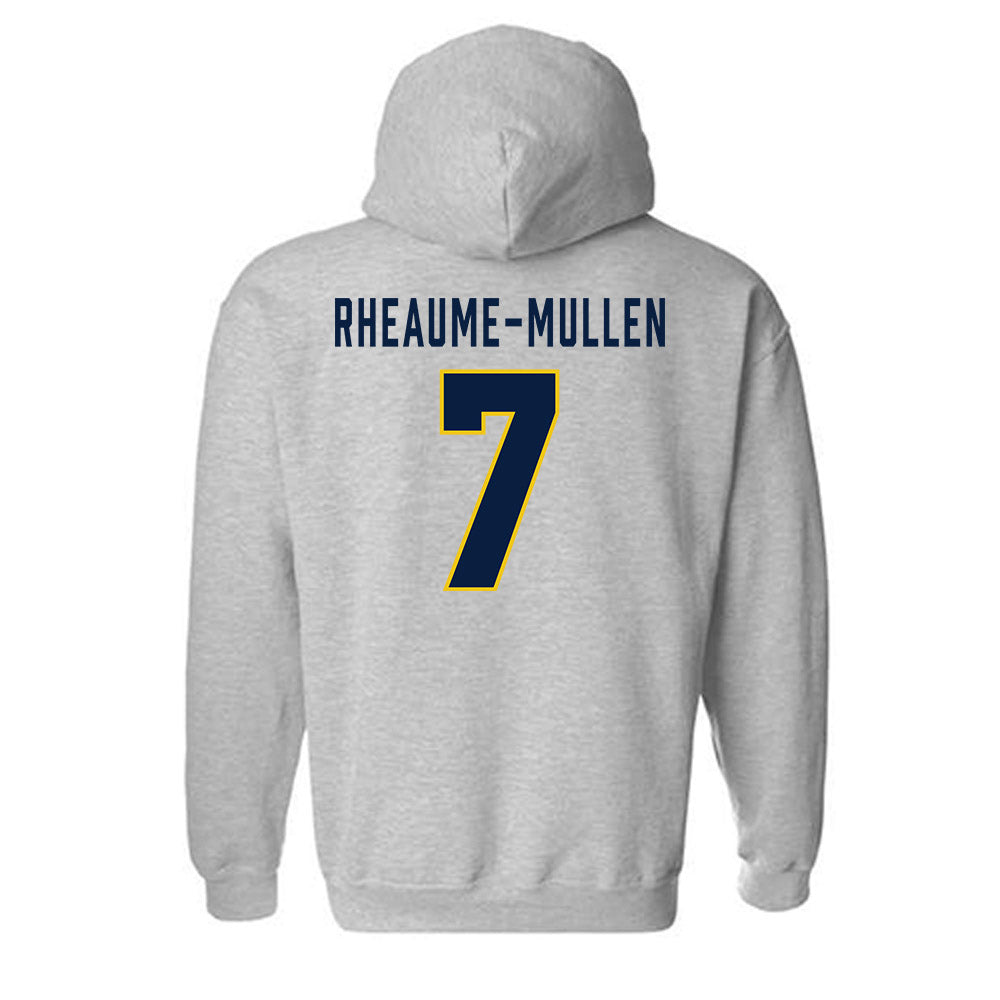 Michigan - NCAA Men's Ice Hockey : Dakoda Rheaume-Mullen - Classic Shersey Hooded Sweatshirt-1