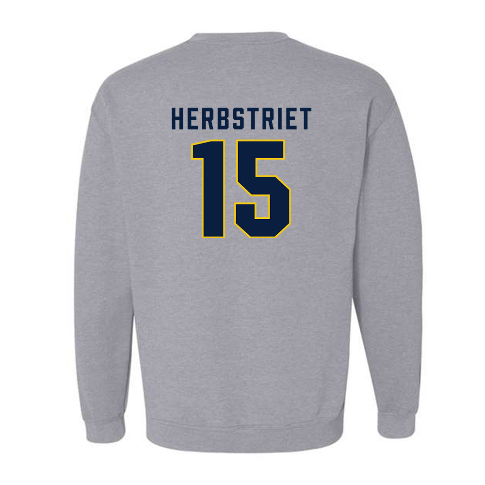 Michigan - NCAA Football : Chase Herbstriet - Classic Shersey Crewneck Sweatshirt-1