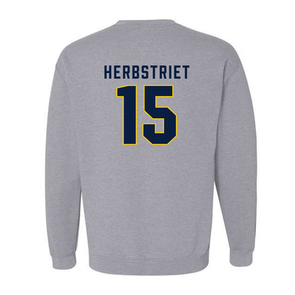 Michigan - NCAA Football : Chase Herbstriet - Classic Shersey Crewneck Sweatshirt-1