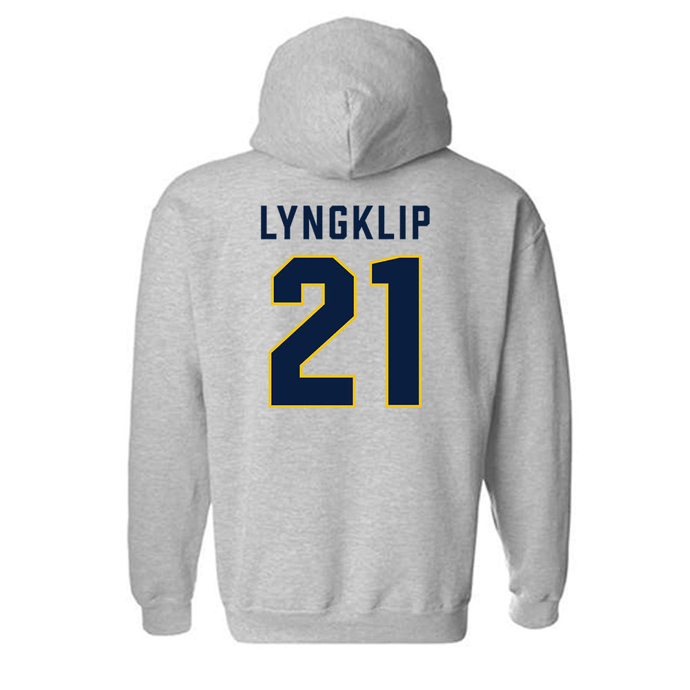 Michigan - NCAA Men's Lacrosse : Ryan Lyngklip - Classic Shersey Hooded Sweatshirt-1