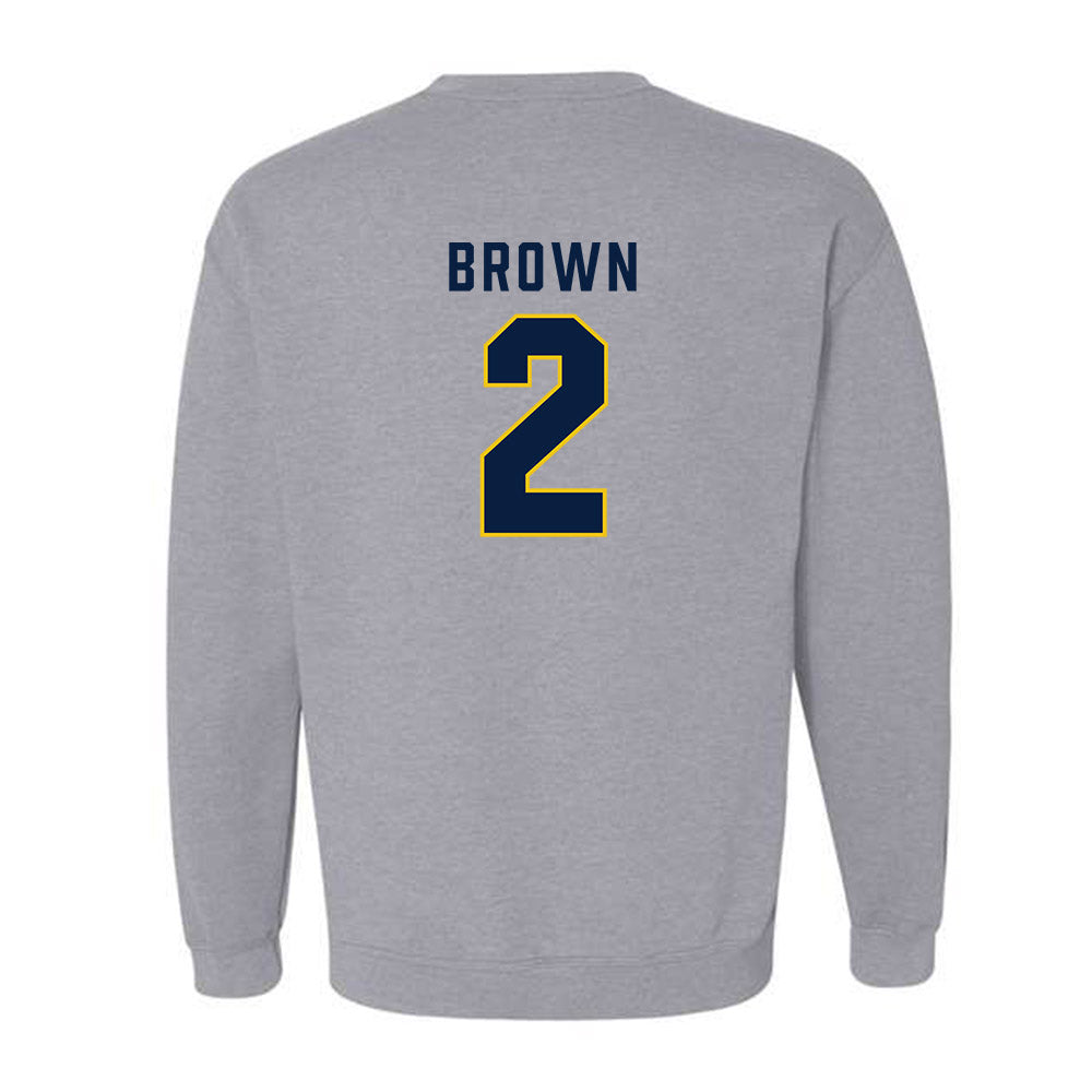 Michigan - NCAA Women's Basketball : Macy Brown - Classic Shersey Crewneck Sweatshirt-1