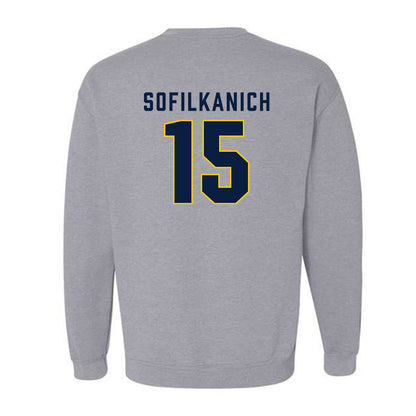 Michigan - NCAA Women's Basketball : Ashley Sofilkanich - Classic Shersey Crewneck Sweatshirt-1