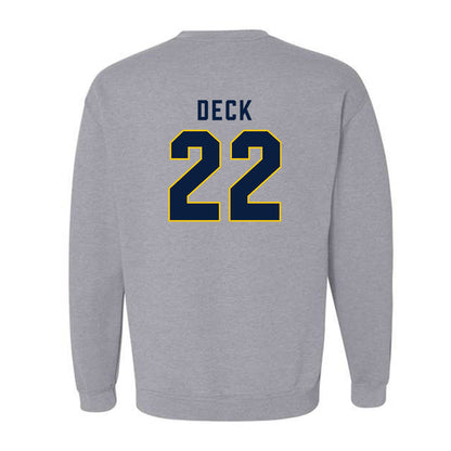 Michigan - NCAA Football : Jordan Deck - Classic Shersey Crewneck Sweatshirt-1