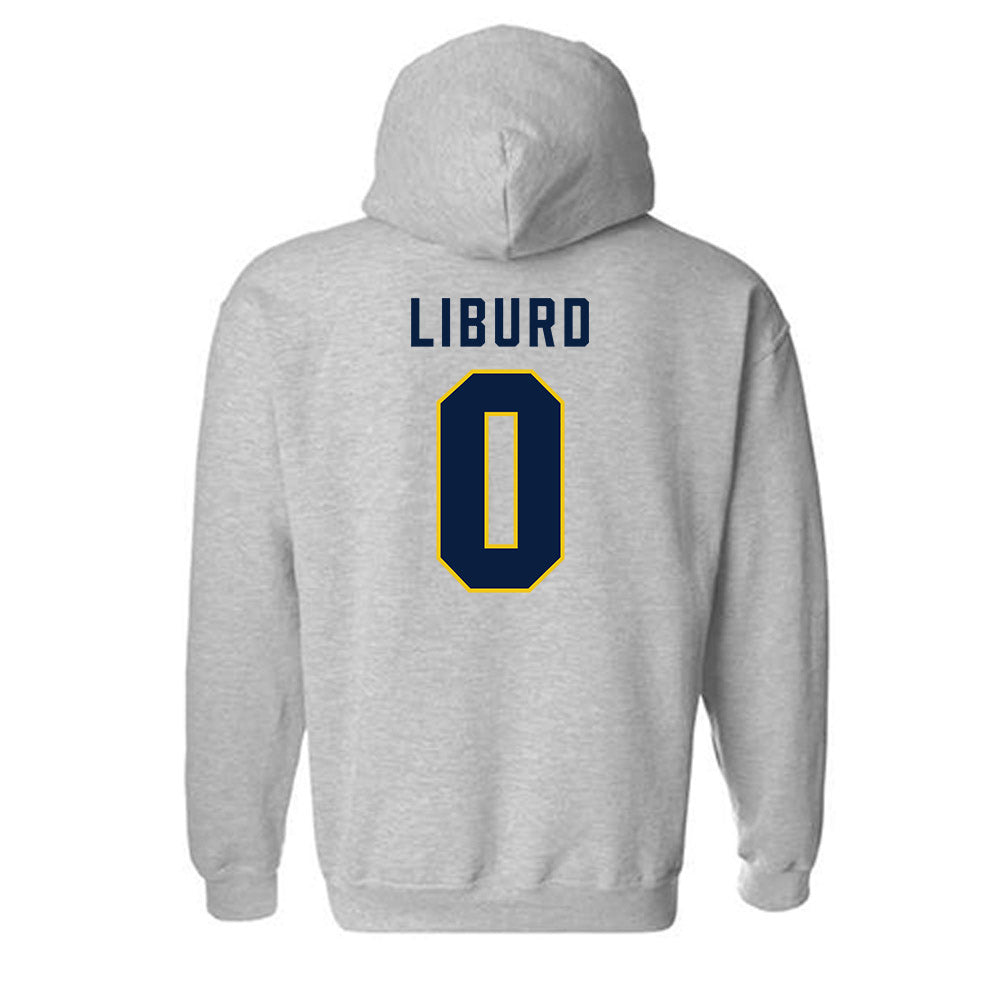Michigan - NCAA Men's Basketball : Ricky Liburd - Classic Shersey Hooded Sweatshirt-1