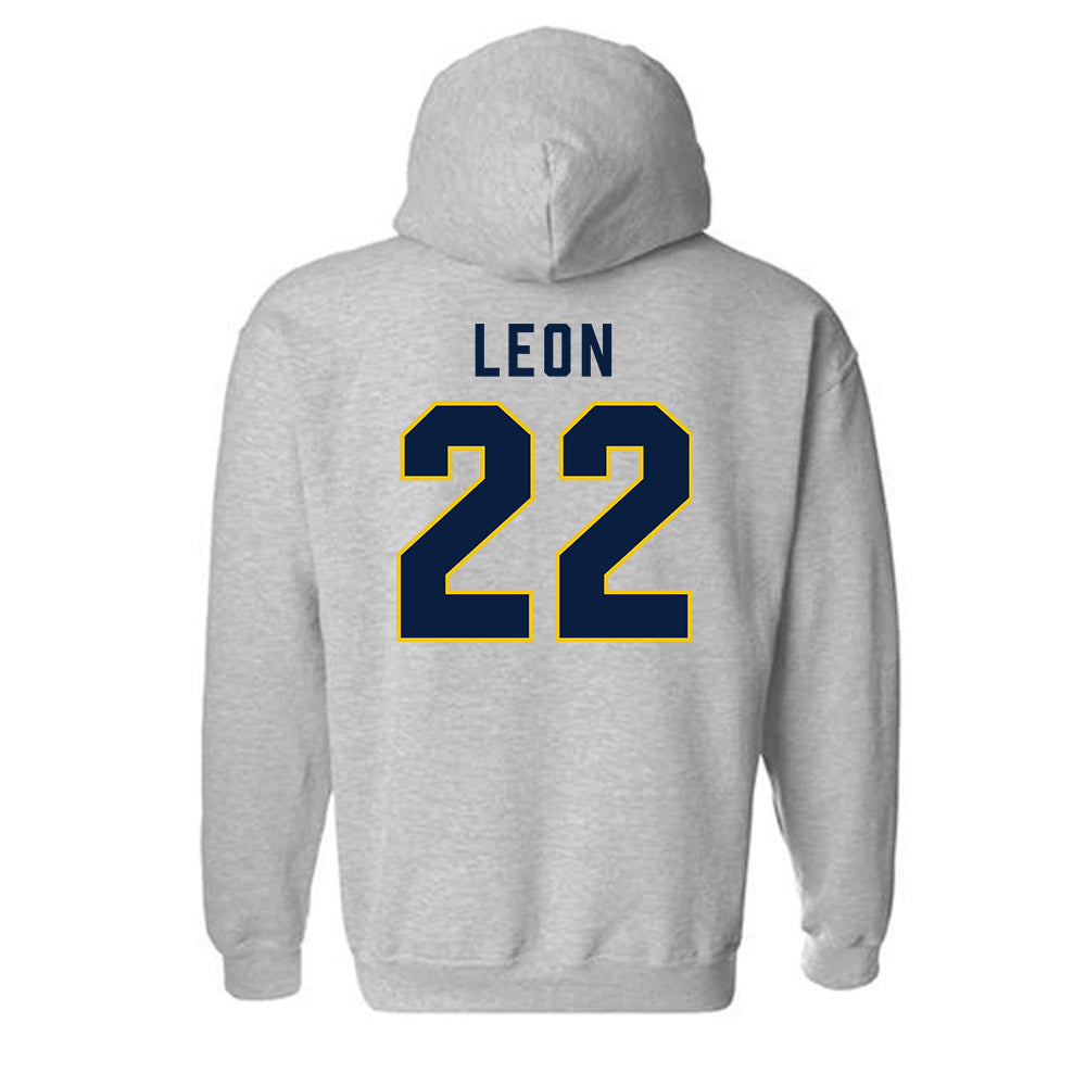 Michigan - NCAA Men's Soccer : Michael Leon - Classic Shersey Hooded Sweatshirt-1