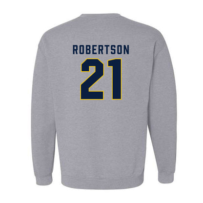 Michigan - NCAA Men's Ice Hockey : Ben Robertson - Classic Shersey Crewneck Sweatshirt-1