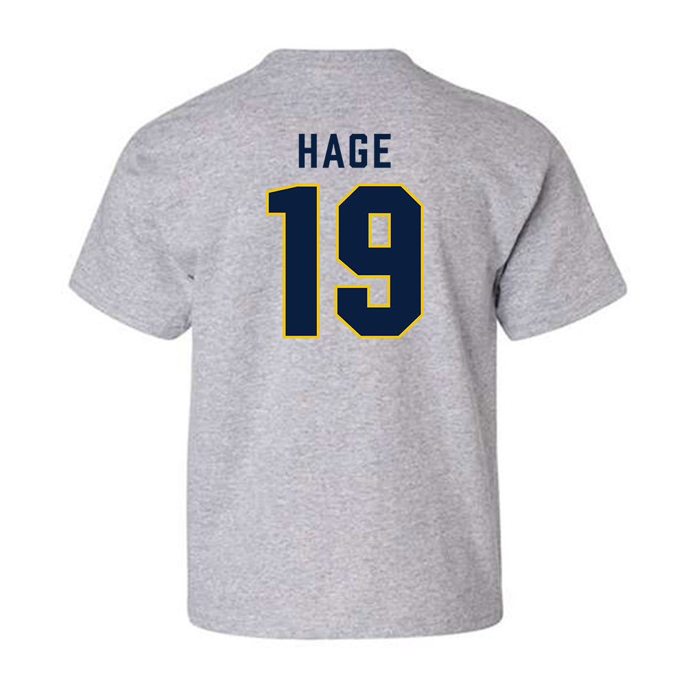 Michigan - NCAA Men's Ice Hockey : Michael Hage - Classic Shersey Youth T-Shirt-1