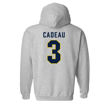 Michigan - NCAA Men's Basketball : Elliot Cadeau - Classic Shersey Hooded Sweatshirt-1