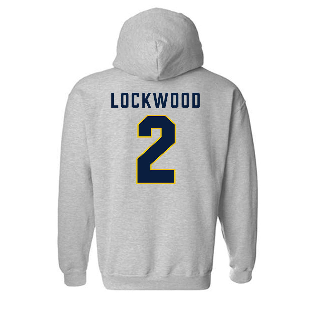 Michigan - NCAA Men's Lacrosse : Bo Lockwood - Classic Shersey Hooded Sweatshirt-1