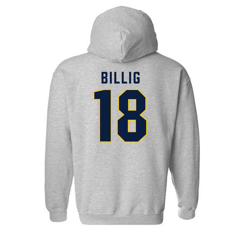 Michigan - NCAA Men's Lacrosse : Carson Billig - Classic Shersey Hooded Sweatshirt-1