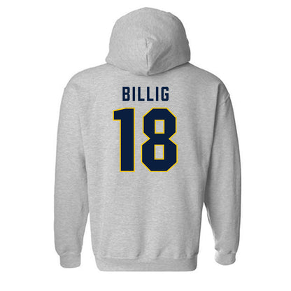 Michigan - NCAA Men's Lacrosse : Carson Billig - Classic Shersey Hooded Sweatshirt-1