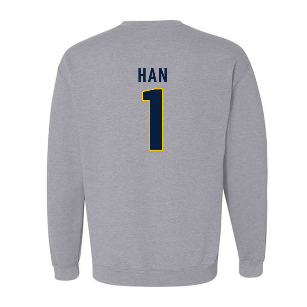Michigan - NCAA Men's Lacrosse : Matt Han - Classic Shersey Crewneck Sweatshirt-1