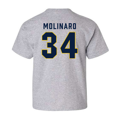 Michigan - NCAA Men's Ice Hockey : Julian Molinaro - Classic Shersey Youth T-Shirt-1