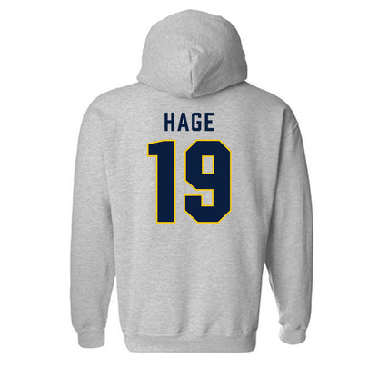 Michigan - NCAA Men's Ice Hockey : Michael Hage - Classic Shersey Hooded Sweatshirt-1