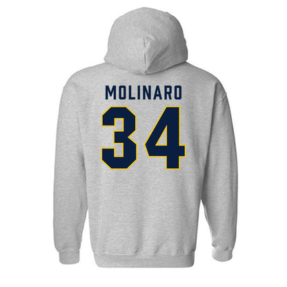 Michigan - NCAA Men's Ice Hockey : Julian Molinaro - Classic Shersey Hooded Sweatshirt-1