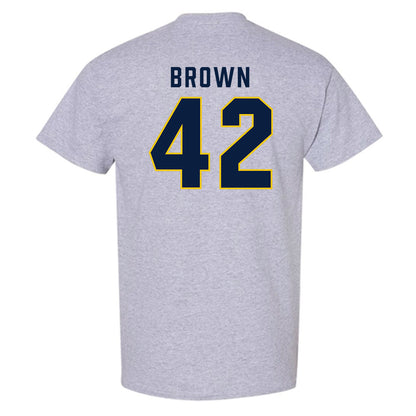 Michigan - NCAA Baseball : Justin Brown - Classic Shersey T-Shirt-1