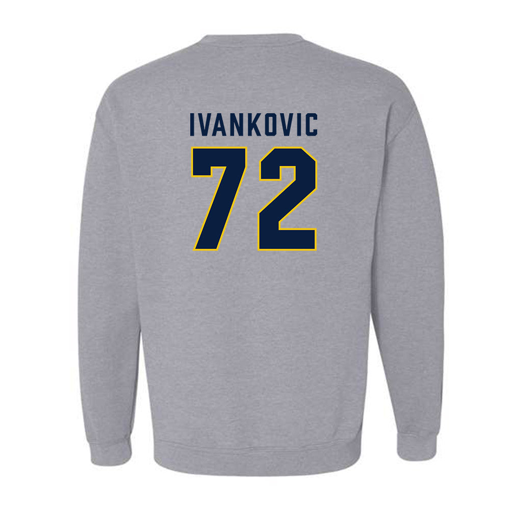 Michigan - NCAA Men's Ice Hockey : Jack Ivankovic - Classic Shersey Crewneck Sweatshirt-1