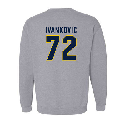 Michigan - NCAA Men's Ice Hockey : Jack Ivankovic - Classic Shersey Crewneck Sweatshirt-1