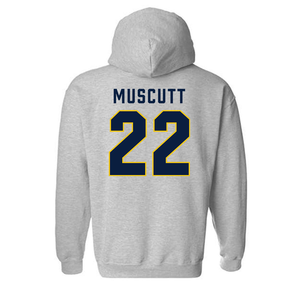 Michigan - NCAA Men's Ice Hockey : Kason Muscutt - Classic Shersey Hooded Sweatshirt-1