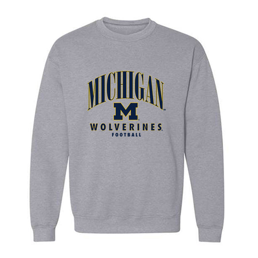 Michigan - NCAA Football : Gary Stacy - Classic Shersey Crewneck Sweatshirt-0