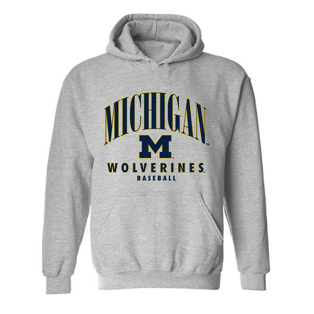 Michigan - NCAA Baseball : Brock leitgeb - Classic Shersey Hooded Sweatshirt-0