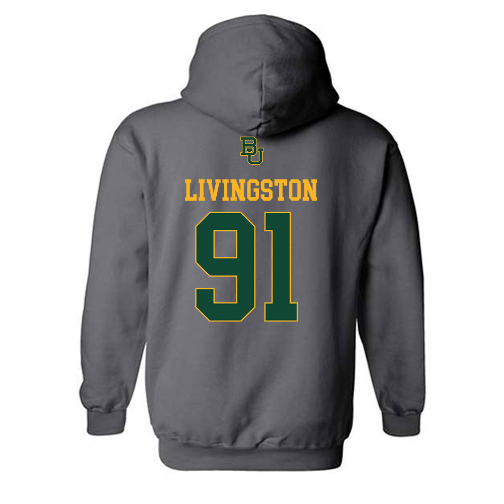 Baylor - NCAA Football : Tony Livingston - Sports Shersey Hooded Sweatshirt-1