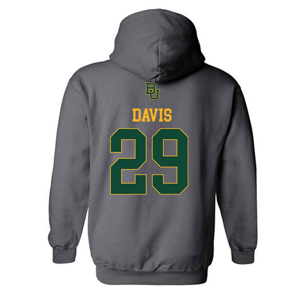 Baylor - NCAA Football : Jordan Davis - Sports Shersey Hooded Sweatshirt-1