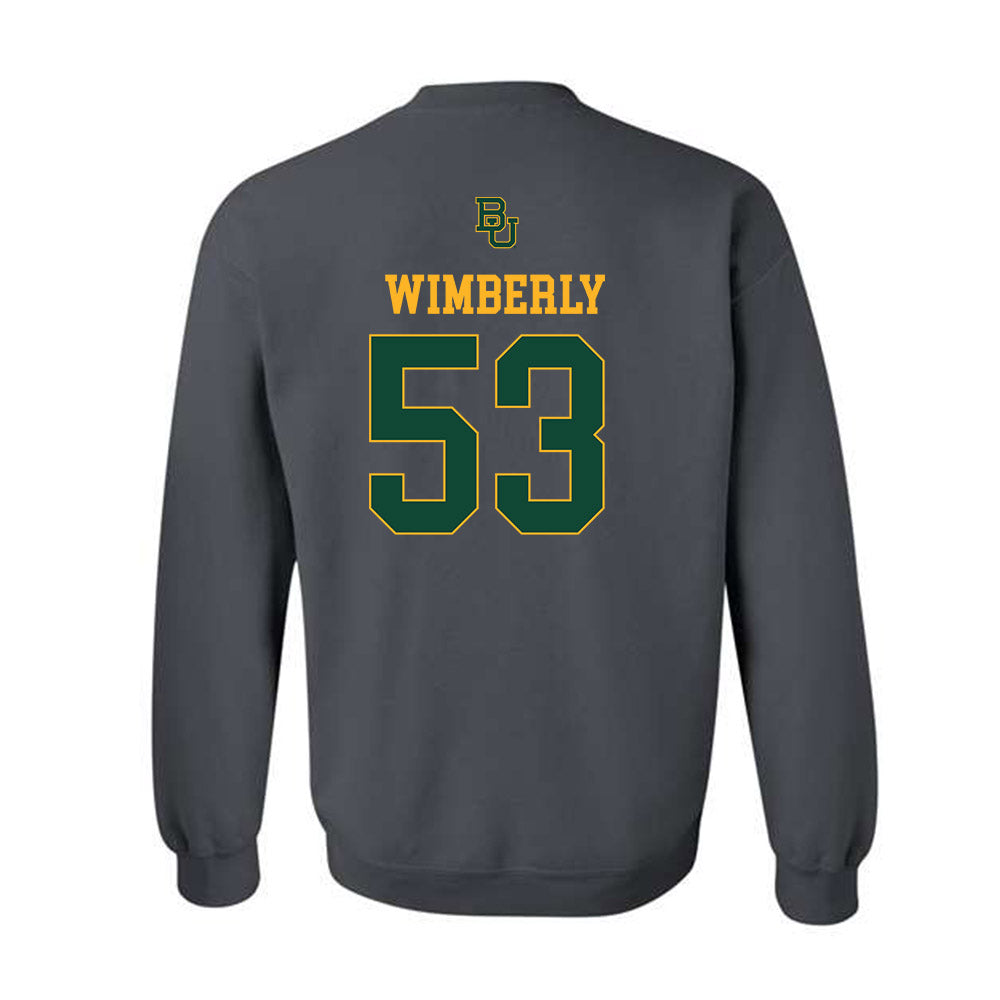 Baylor - NCAA Football : Daemian Wimberly - Sports Shersey Crewneck Sweatshirt-1