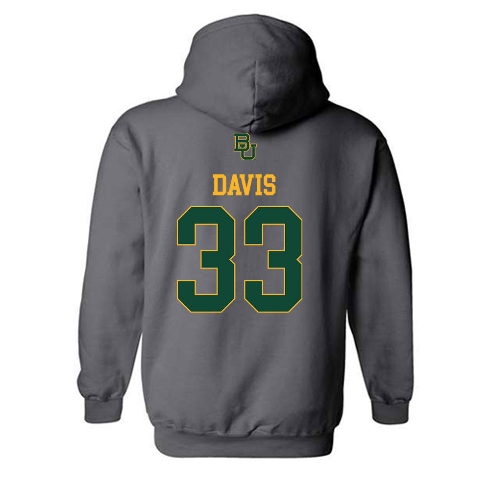 Baylor - NCAA Football : HD Davis - Sports Shersey Hooded Sweatshirt-1