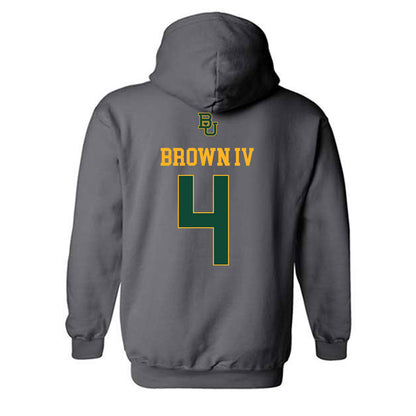 Baylor - NCAA Football : Louis Brown IV - Sports Shersey Hooded Sweatshirt-1